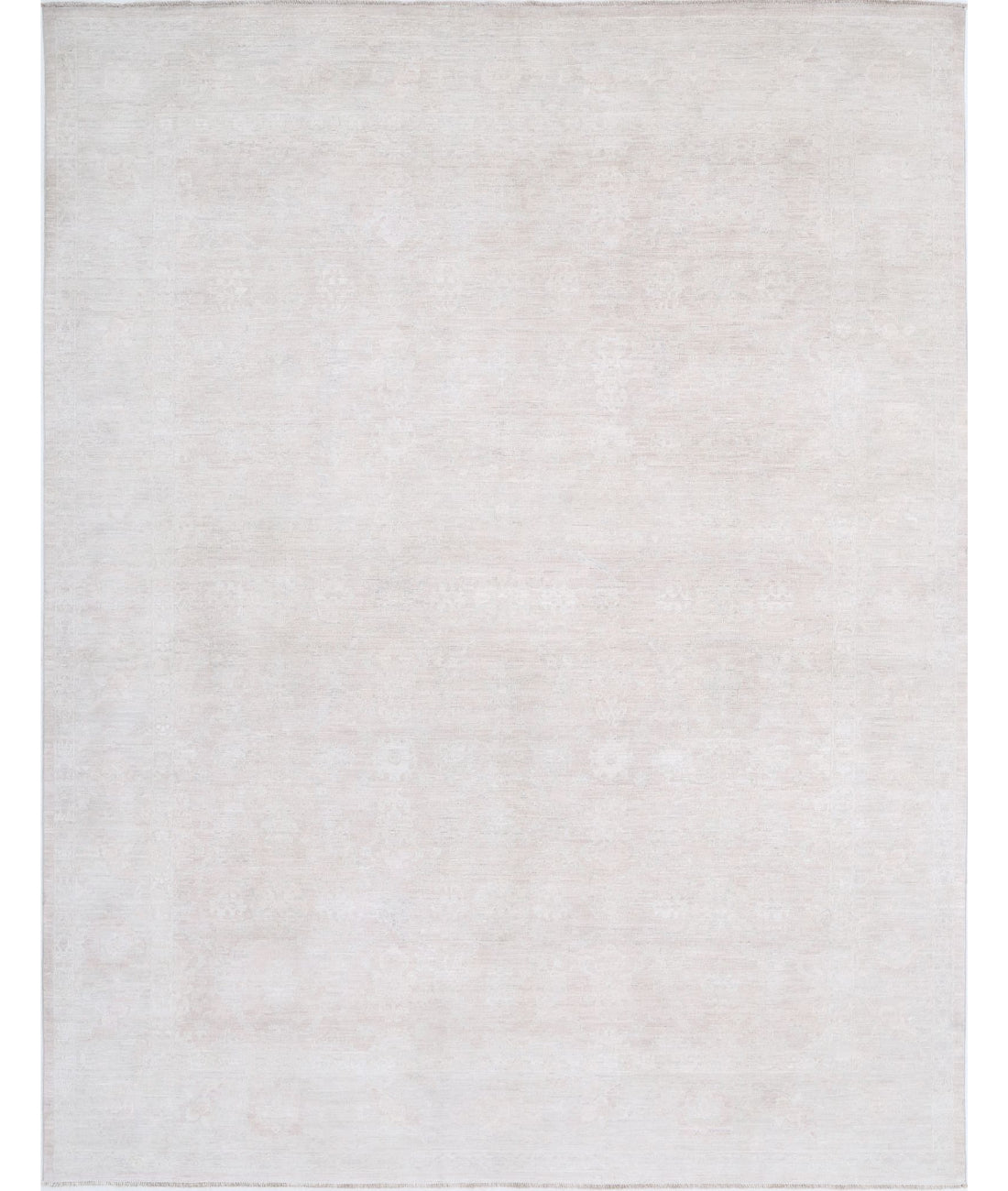 Serenity 8'0'' X 10'2'' Hand-Knotted Wool Rug 8'0'' x 10'2'' (240 X 305) / Grey / Ivory