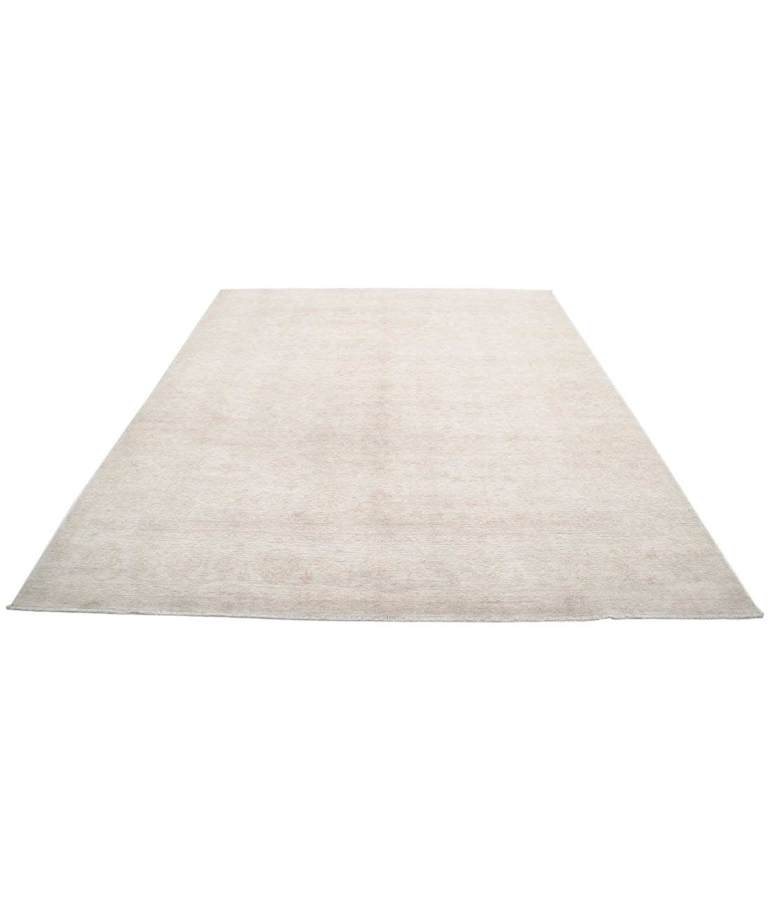 Serenity 8'0'' X 9'6'' Hand-Knotted Wool Rug 8'0'' x 9'6'' (240 X 285) / Ivory / Taupe