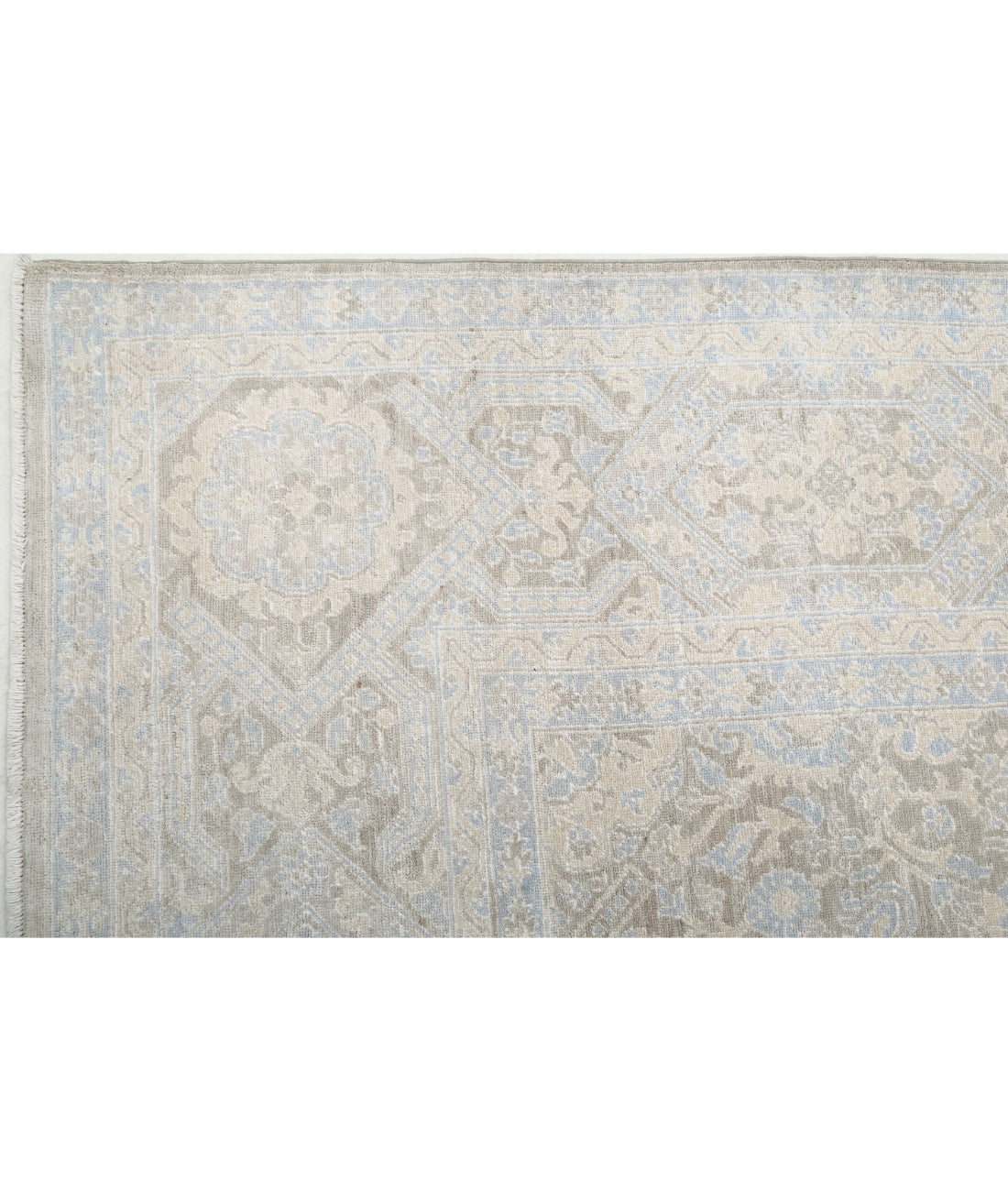 Serenity 8'9'' X 11'10'' Hand-Knotted Wool Rug 8'9'' x 11'10'' (263 X 355) / Taupe / Ivory