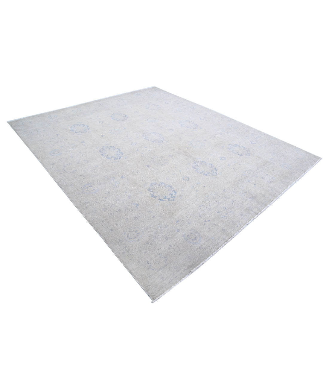 Serenity 8'1'' X 9'8'' Hand-Knotted Wool Rug 8'1'' x 9'8'' (243 X 290) / Ivory / Ivory