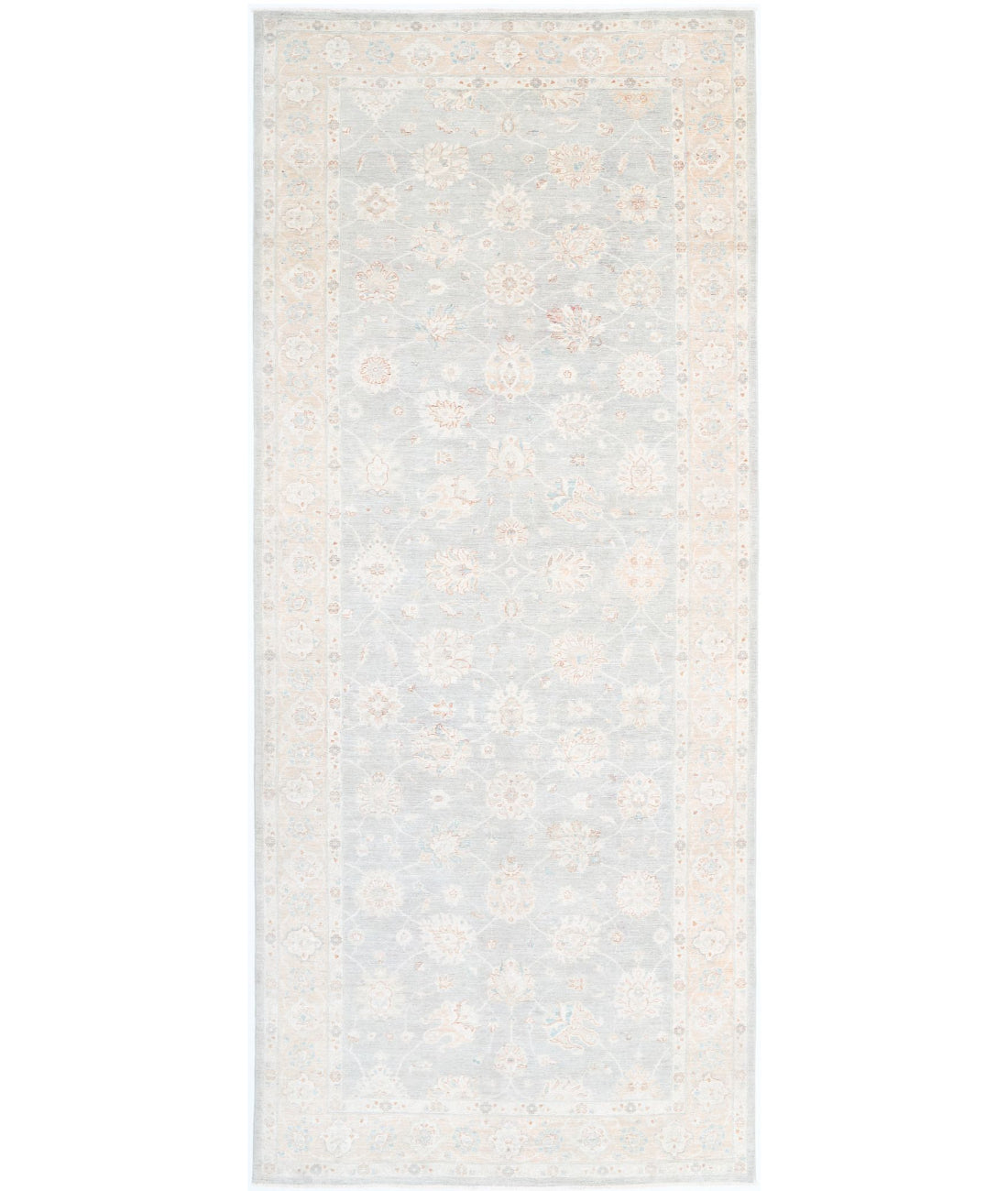 Serenity 6'5'' X 15'10'' Hand-Knotted Wool Rug 6'5'' x 15'10'' (193 X 475) / Grey / Taupe