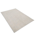 Serenity 4'10'' X 6'10'' Hand-Knotted Wool Rug 4'10'' x 6'10'' (145 X 205) / Ivory / Blue