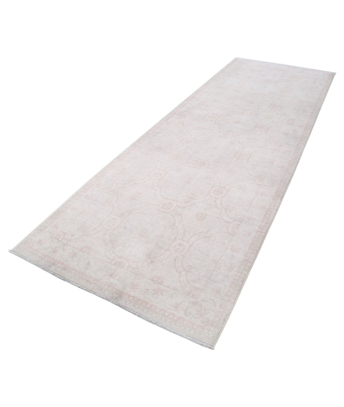 Serenity 3'10'' X 11'2'' Hand-Knotted Wool Rug 3'10'' x 11'2'' (115 X 335) / Ivory / Ivory