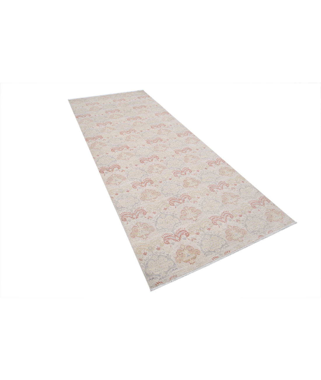 Serenity 4'0'' X 10'2'' Hand-Knotted Wool Rug 4'0'' x 10'2'' (120 X 305) / Ivory / Ivory