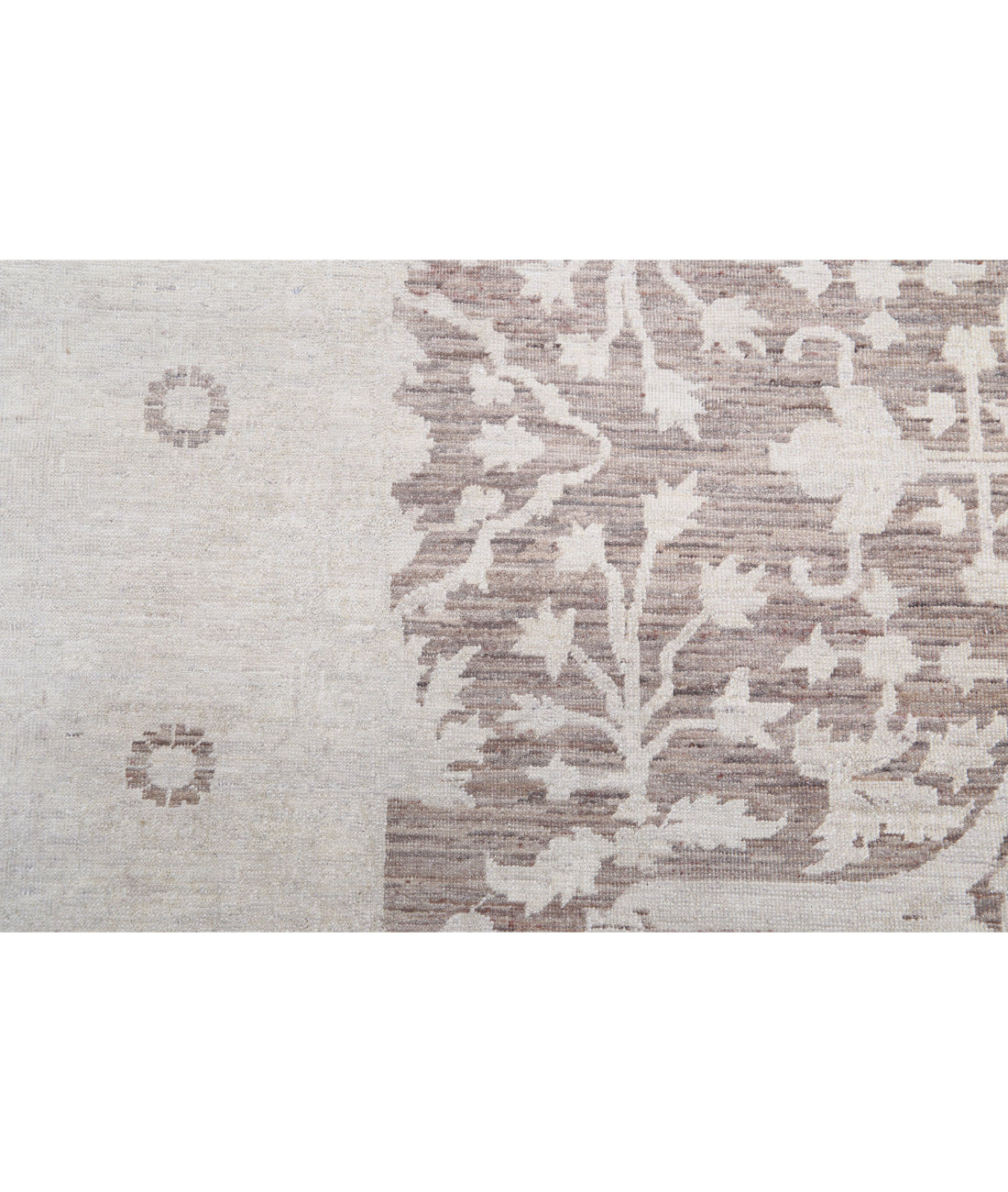 Serenity 6'0'' X 8'2'' Hand-Knotted Wool Rug 6'0'' x 8'2'' (180 X 245) / Brown / Ivory