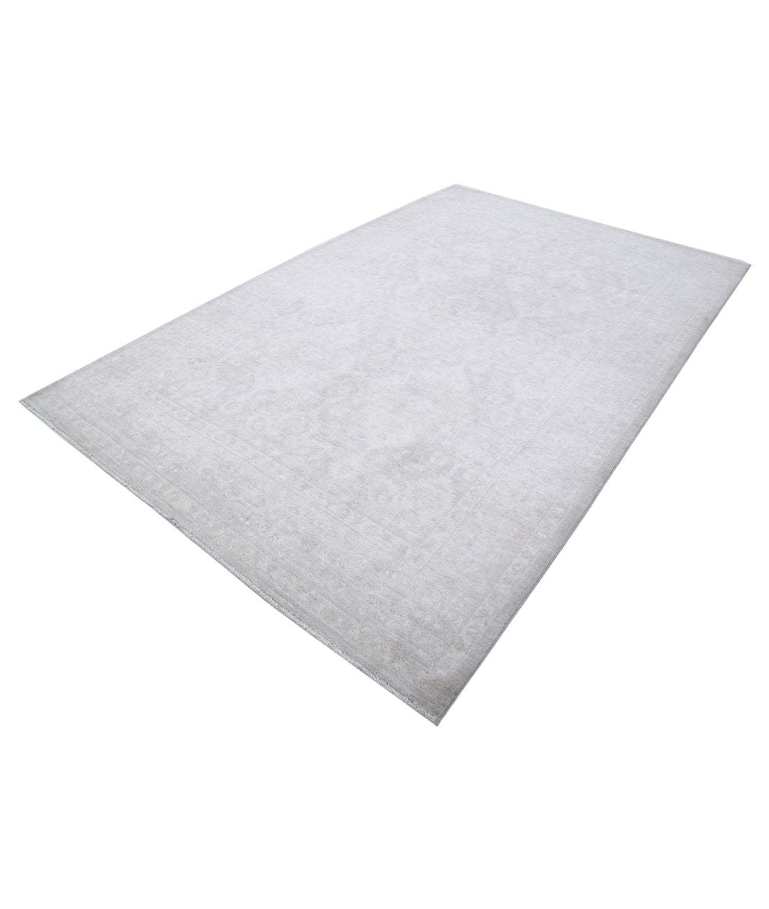 Serenity 6'3'' X 9'7'' Hand-Knotted Wool Rug 6'3'' x 9'7'' (188 X 288) / Brown / Ivory