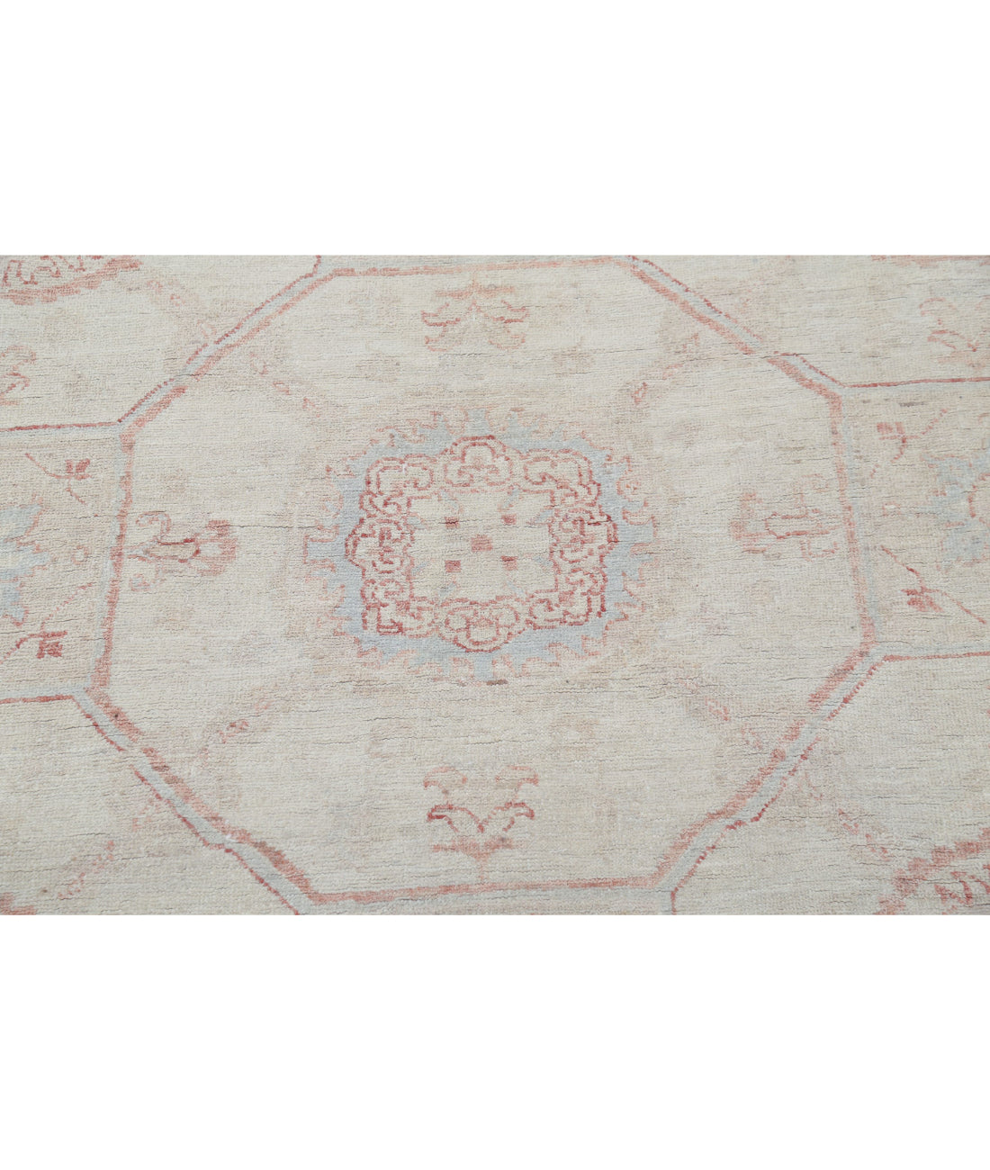 Serenity 12'0'' X 17'3'' Hand-Knotted Wool Rug 12'0'' x 17'3'' (360 X 518) / Ivory / Blue