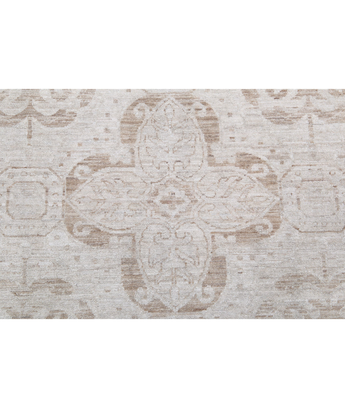Serenity 12'0'' X 13'11'' Hand-Knotted Wool Rug 12'0'' x 13'11'' (360 X 418) / Taupe / Ivory