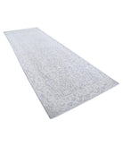 Serenity 4'9'' X 12'9'' Hand-Knotted Wool Rug 4'9'' x 12'9'' (143 X 383) / Grey / Ivory