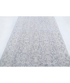Serenity 4'9'' X 12'9'' Hand-Knotted Wool Rug 4'9'' x 12'9'' (143 X 383) / Grey / Ivory