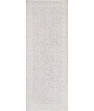 Serenity 4'9'' X 12'9'' Hand-Knotted Wool Rug 4'9'' x 12'9'' (143 X 383) / Grey / Ivory