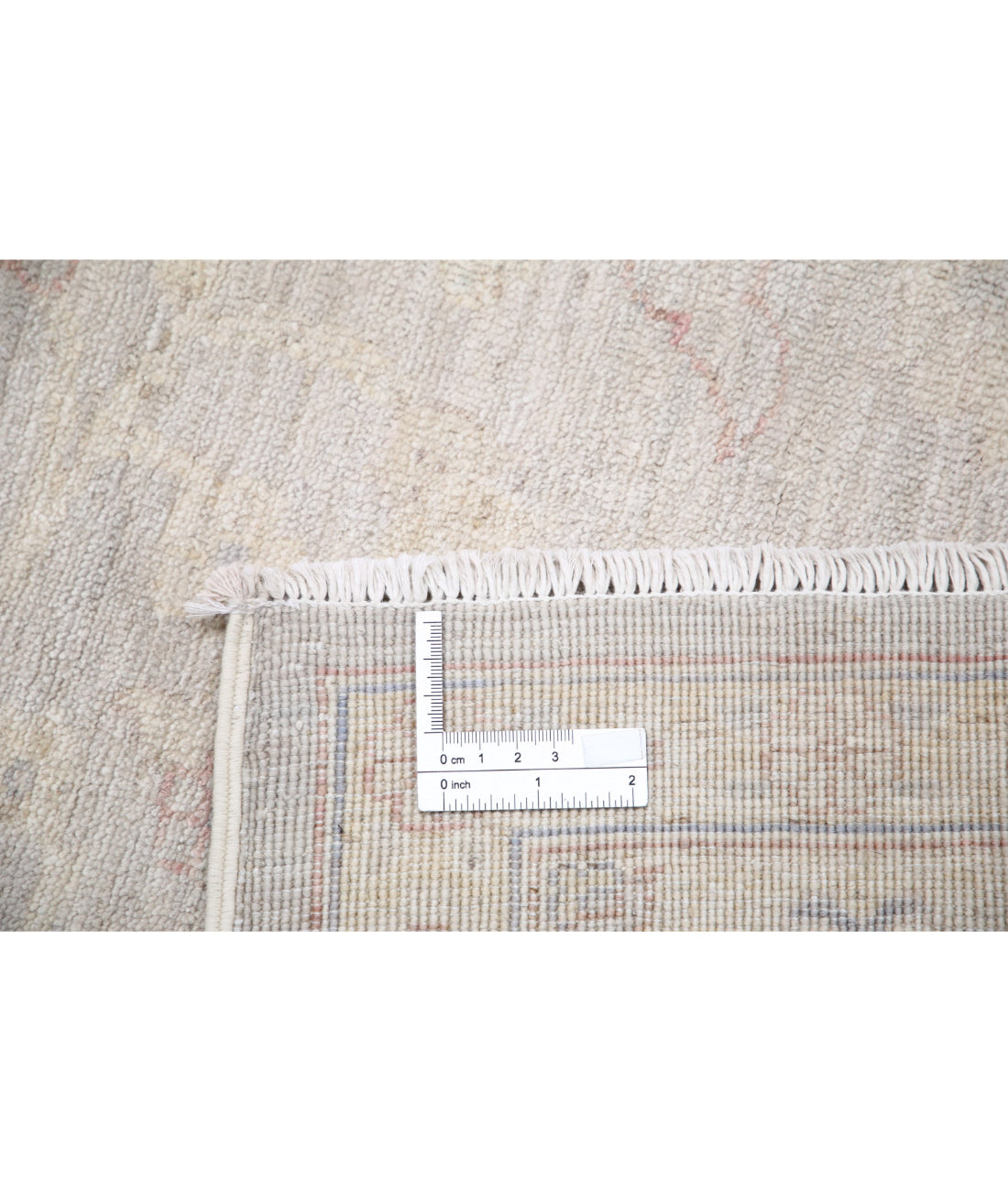 Serenity 8'0'' X 16'4'' Hand-Knotted Wool Rug 8'0'' x 16'4'' (240 X 490) / Grey / Ivory