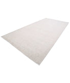 Serenity 8'0'' X 16'4'' Hand-Knotted Wool Rug 8'0'' x 16'4'' (240 X 490) / Grey / Ivory