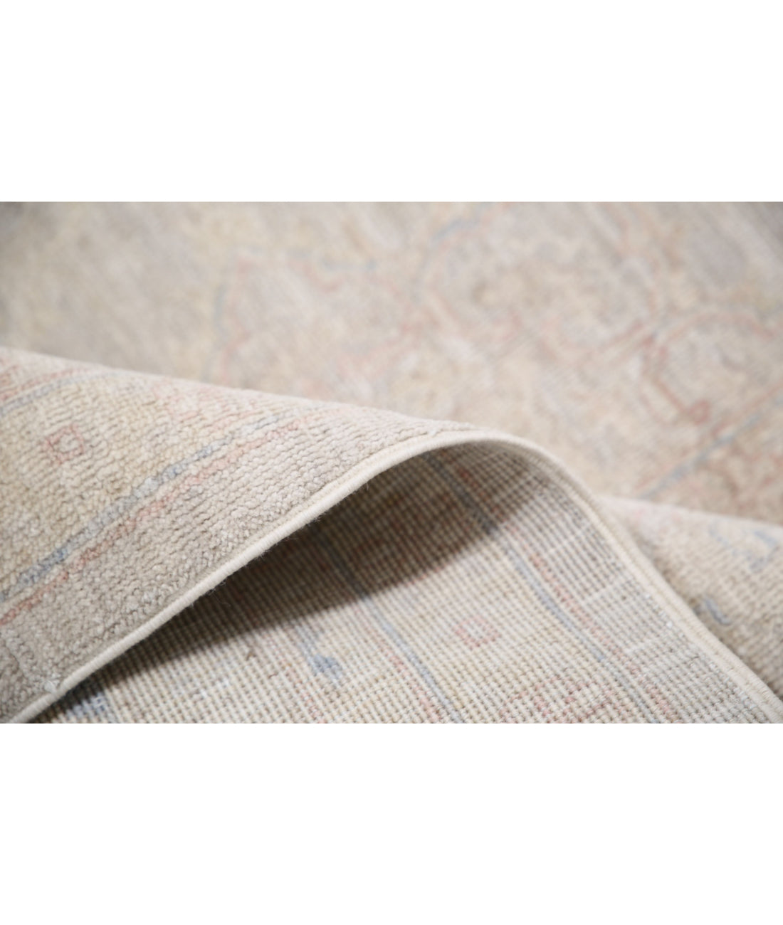 Serenity 8'0'' X 16'4'' Hand-Knotted Wool Rug 8'0'' x 16'4'' (240 X 490) / Grey / Ivory