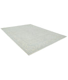 Serenity 8'11'' X 11'9'' Hand-Knotted Wool Rug 8'11'' x 11'9'' (268 X 353) / Ivory / Blue