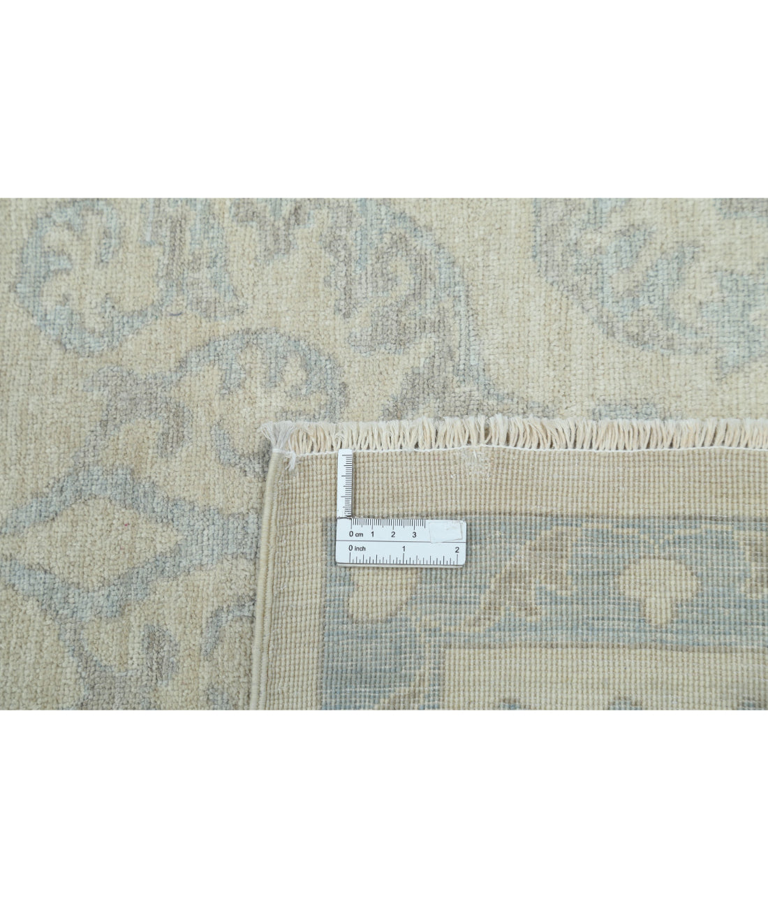 Serenity 8'11'' X 11'9'' Hand-Knotted Wool Rug 8'11'' x 11'9'' (268 X 353) / Ivory / Blue