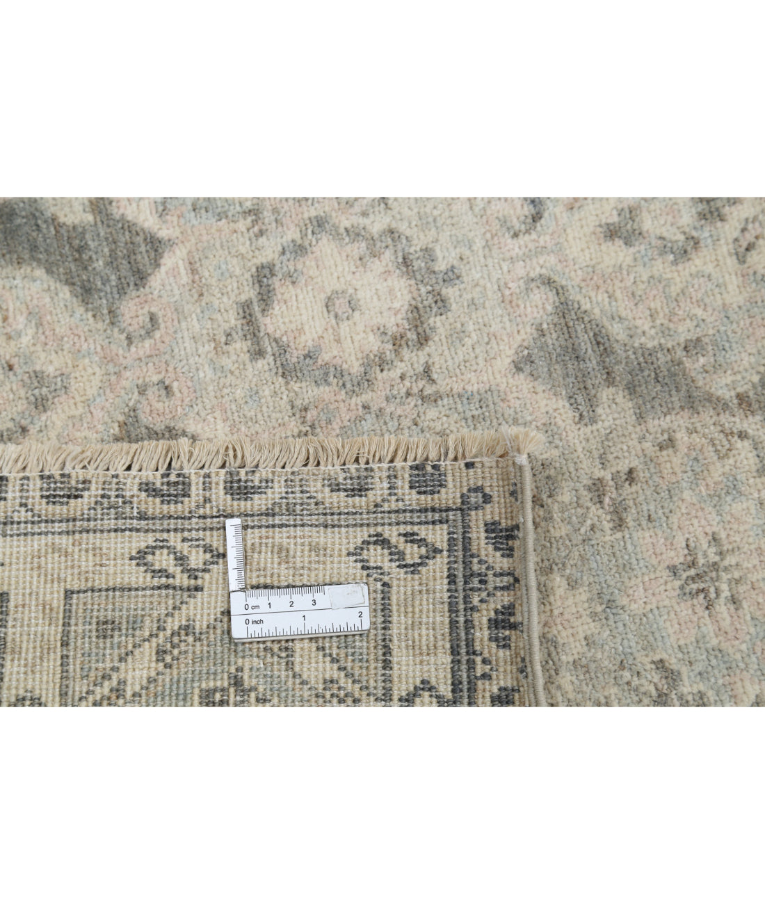 Serenity 3'10'' X 13'7'' Hand-Knotted Wool Rug 3'10'' x 13'7'' (115 X 408) / Grey / Blue