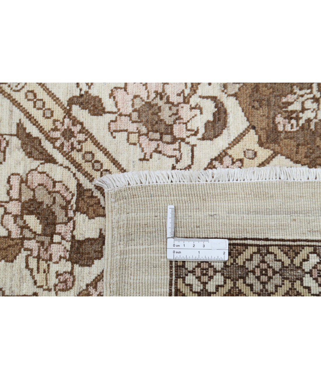 Serenity 8'9'' X 11'11'' Hand-Knotted Wool Rug 8'9'' x 11'11'' (263 X 358) / Ivory / Brown