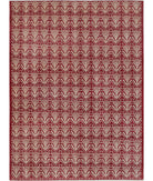 Artemix 8'5'' X 10'9'' Hand-Knotted Wool Rug 8'5'' x 10'9'' (253 X 323) / Red / Ivory