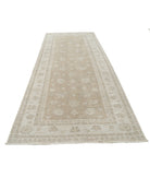 Serenity 4'11'' X 12'2'' Hand-Knotted Wool Rug 4'11'' x 12'2'' (148 X 365) / Taupe / Ivory