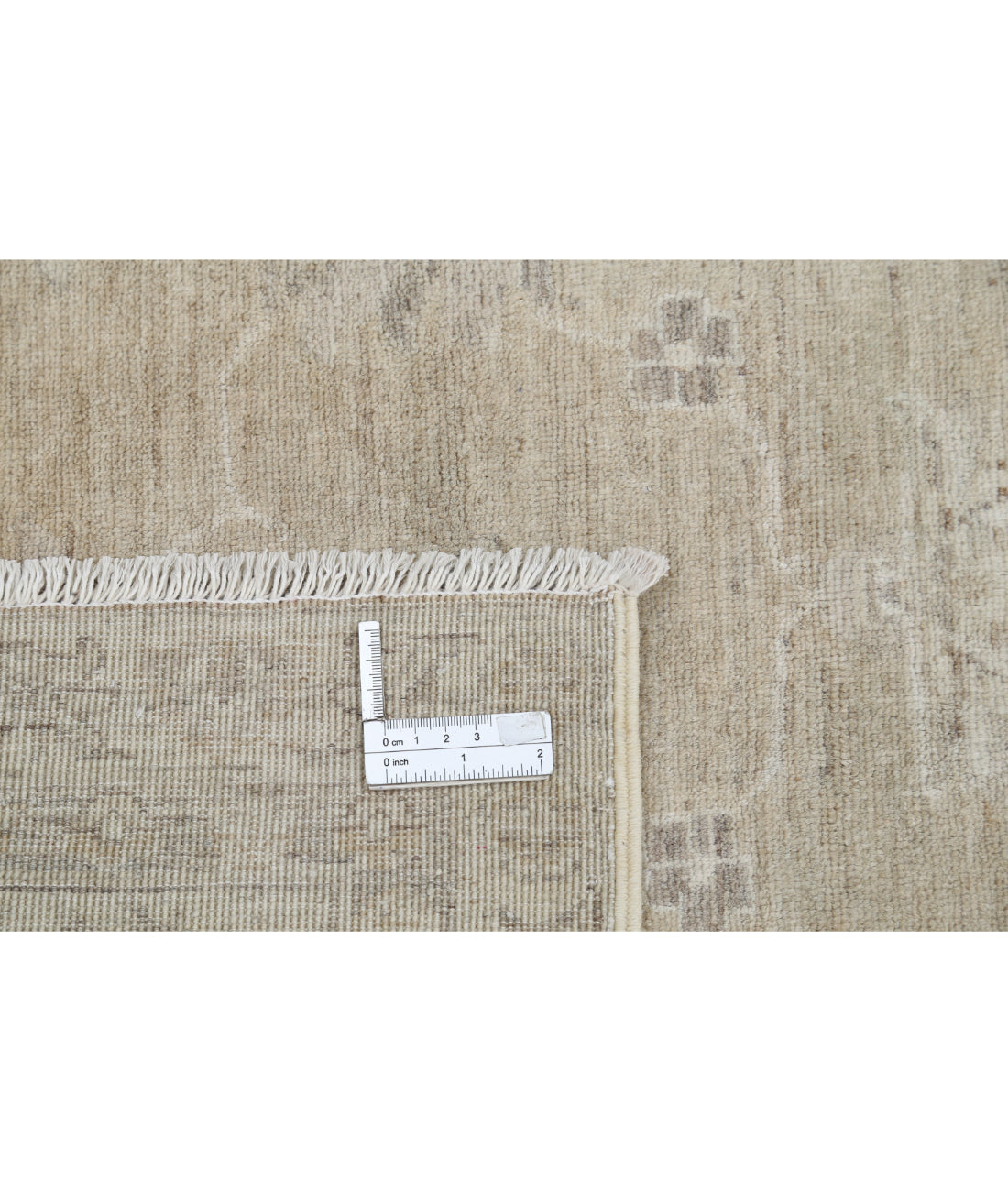 Serenity 4'11'' X 12'2'' Hand-Knotted Wool Rug 4'11'' x 12'2'' (148 X 365) / Taupe / Ivory
