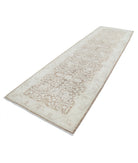 Serenity 4'0'' X 13'4'' Hand-Knotted Wool Rug 4'0'' x 13'4'' (120 X 400) / Brown / Ivory