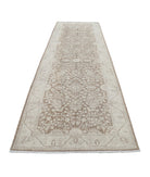Serenity 4'0'' X 13'4'' Hand-Knotted Wool Rug 4'0'' x 13'4'' (120 X 400) / Brown / Ivory