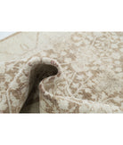 Serenity 4'0'' X 13'4'' Hand-Knotted Wool Rug 4'0'' x 13'4'' (120 X 400) / Brown / Ivory