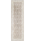 Serenity 4'0'' X 13'4'' Hand-Knotted Wool Rug 4'0'' x 13'4'' (120 X 400) / Brown / Ivory
