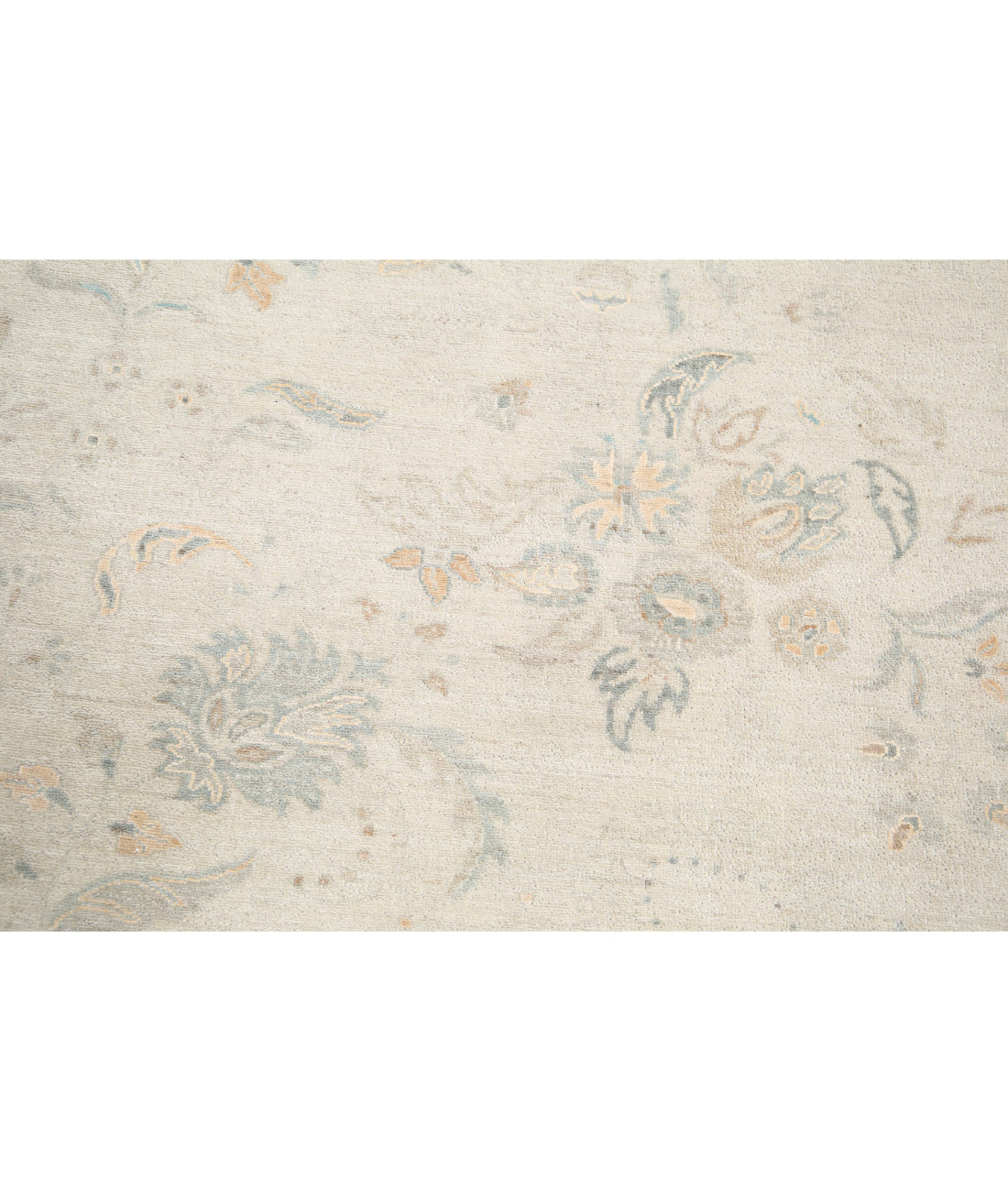 Artemix 11'10'' X 14'5'' Hand-Knotted Wool-Silk Rug 11'10'' x 14'5'' (355 X 433) / Ivory / Grey