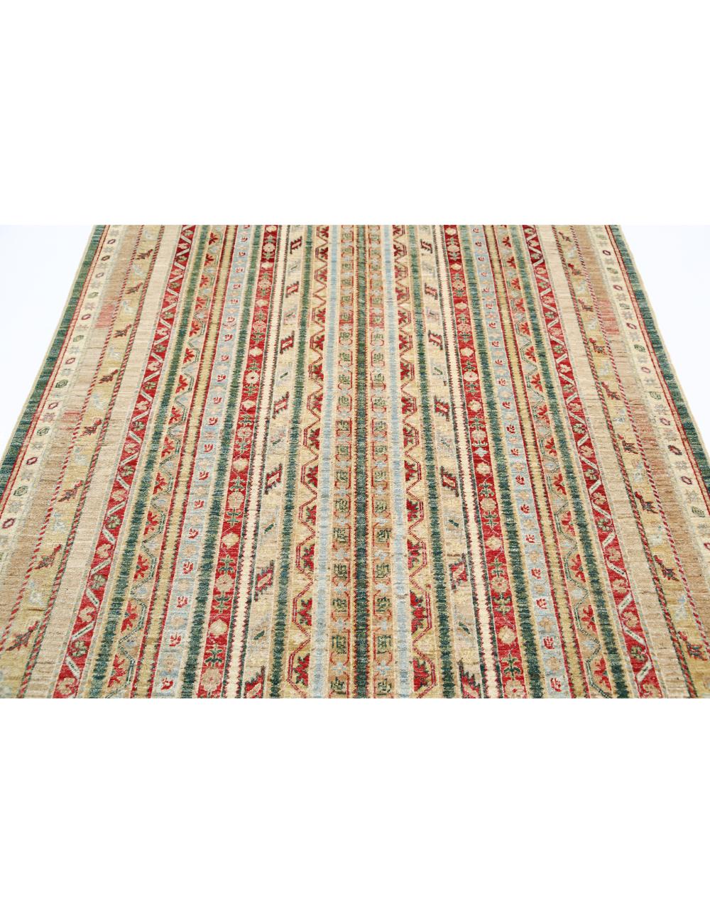 Shaal 5' 8" X 7' 11" Hand-Knotted Wool Rug 5' 8" X 7' 11" (173 X 241) / Multi / Multi