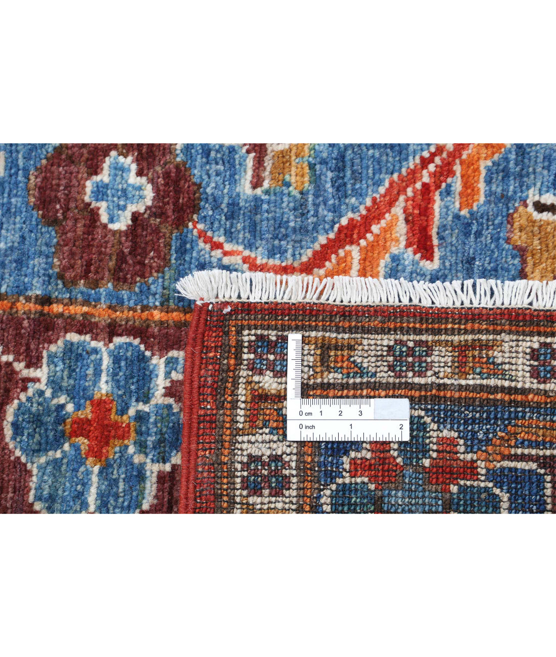 Shaal 5'0'' X 6'7'' Hand-Knotted Wool Rug 5'0'' x 6'7'' (150 X 198) / Red / Brown