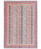 Shaal 5'5'' X 7'9'' Hand-Knotted Wool Rug 5'5'' x 7'9'' (163 X 233) / Red / Multi