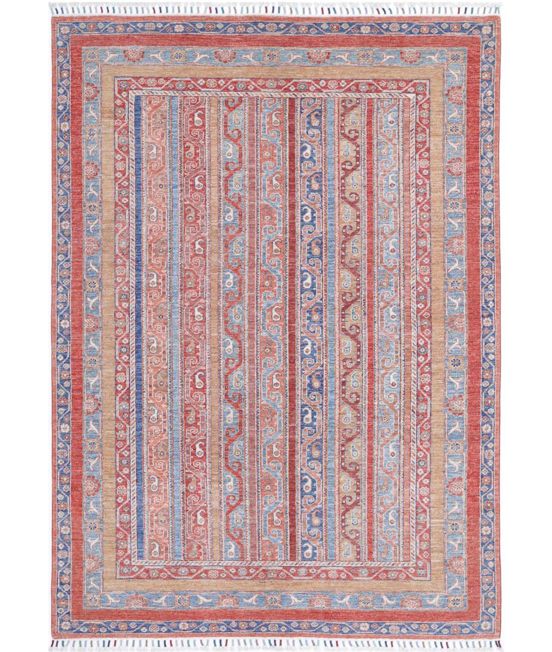 Shaal 5'7'' X 7'11'' Hand-Knotted Wool Rug 5'7'' x 7'11'' (168 X 238) / Multi / Multi