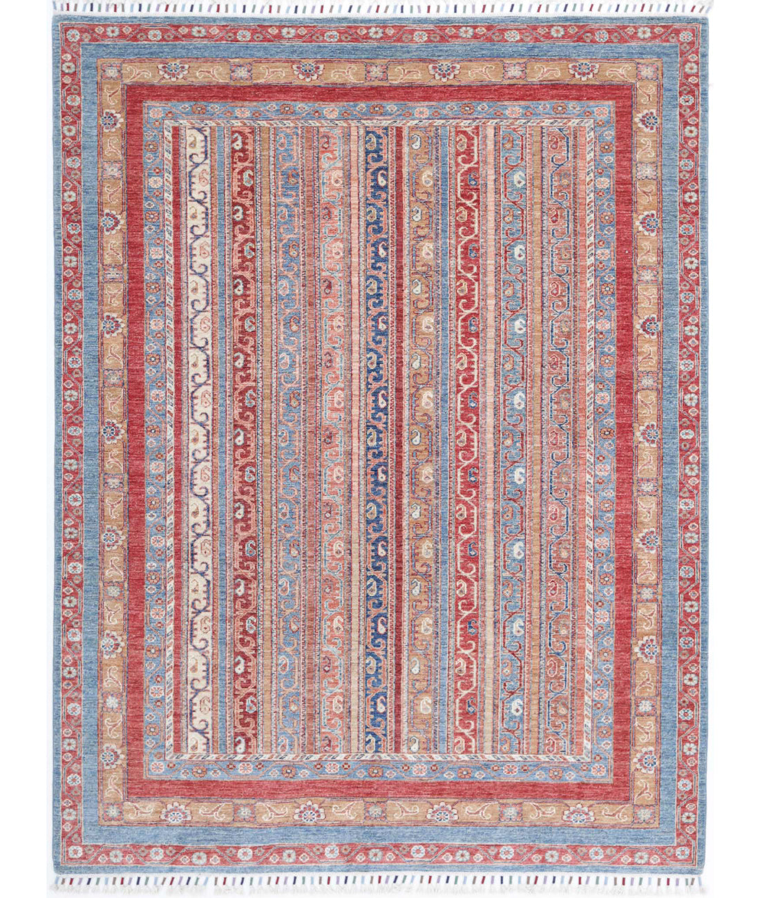 Shaal 5'7'' X 7'9'' Hand-Knotted Wool Rug 5'7'' x 7'9'' (168 X 233) / Multi / Multi