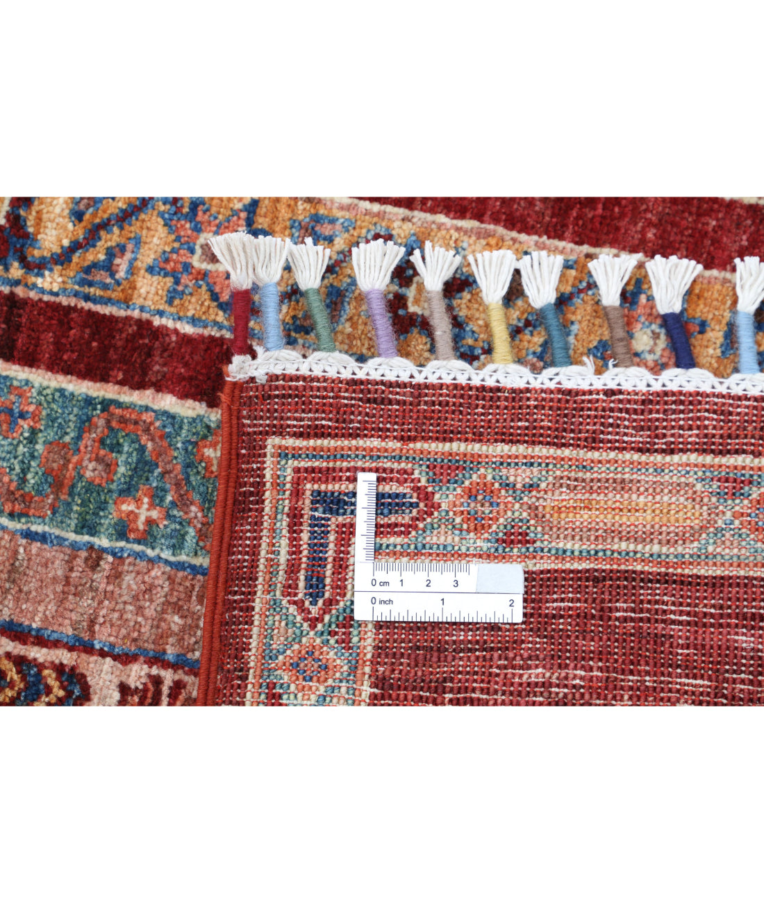 Shaal 5'7'' X 7'11'' Hand-Knotted Wool Rug 5'7'' x 7'11'' (168 X 238) / Brown / Multi