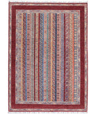 Shaal 5'7'' X 7'11'' Hand-Knotted Wool Rug 5'7'' x 7'11'' (168 X 238) / Brown / Multi