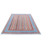 Shaal 5'7'' X 7'9'' Hand-Knotted Wool Rug 5'7'' x 7'9'' (168 X 233) / Blue / Multi