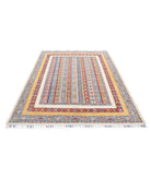Shaal 5'8'' X 7'6'' Hand-Knotted Wool Rug 5'8'' x 7'6'' (170 X 225) / Ivory / Multi