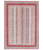 Shaal 5'4'' X 7'10'' Hand-Knotted Wool Rug 5'4'' x 7'10'' (160 X 235) / Red / Multi