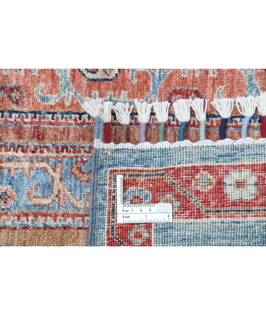 Shaal 5'7'' X 7'10'' Hand-Knotted Wool Rug 5'7'' x 7'10'' (168 X 235) / Blue / Multi