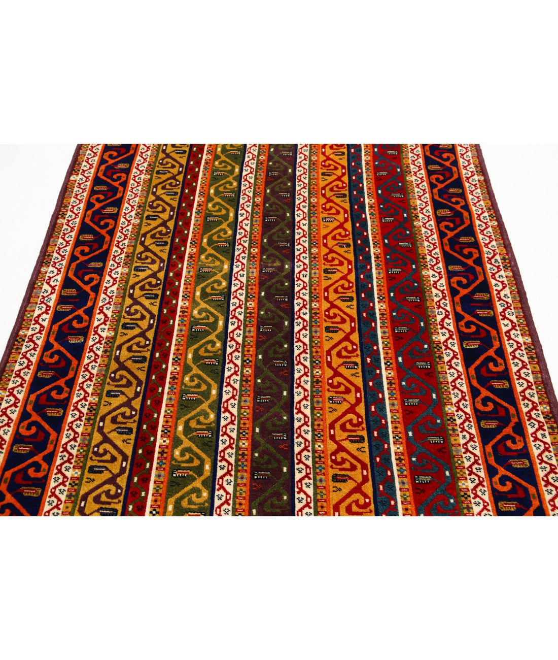 Shaal 4'5'' X 6'3'' Hand-Knotted Wool Rug 4'5'' x 6'3'' (133 X 188) / Multi / Multi