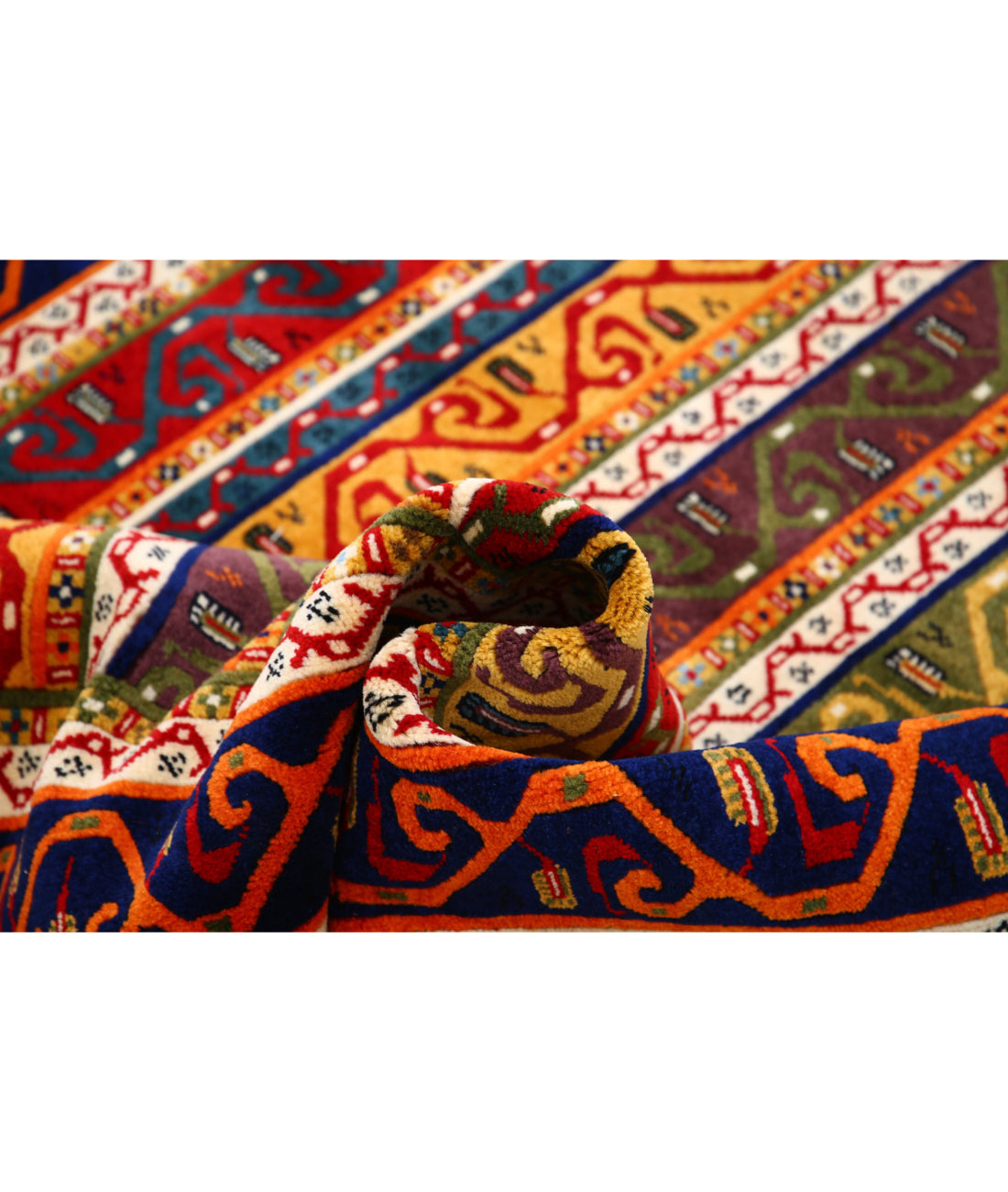 Shaal 4'5'' X 6'3'' Hand-Knotted Wool Rug 4'5'' x 6'3'' (133 X 188) / Multi / Multi