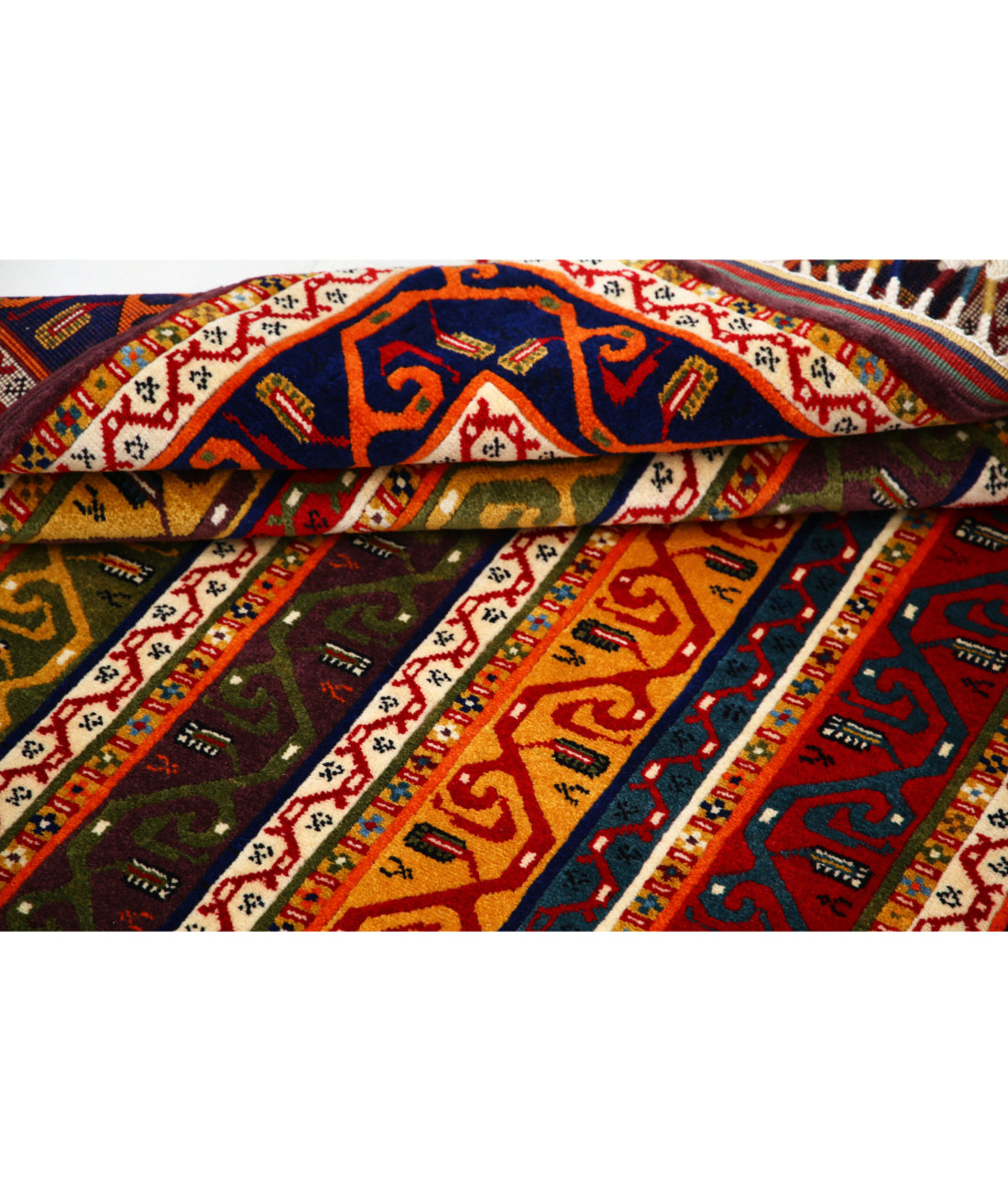 Shaal 4'5'' X 6'3'' Hand-Knotted Wool Rug 4'5'' x 6'3'' (133 X 188) / Multi / Multi