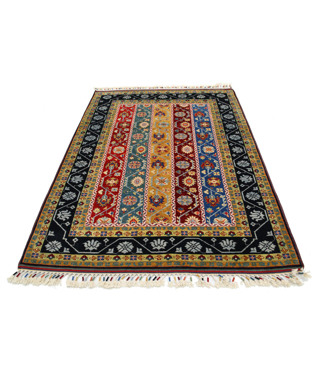 Shaal 5'1'' X 6'11'' Hand-Knotted Wool Rug 5'1'' x 6'11'' (153 X 208) / Multi / Multi