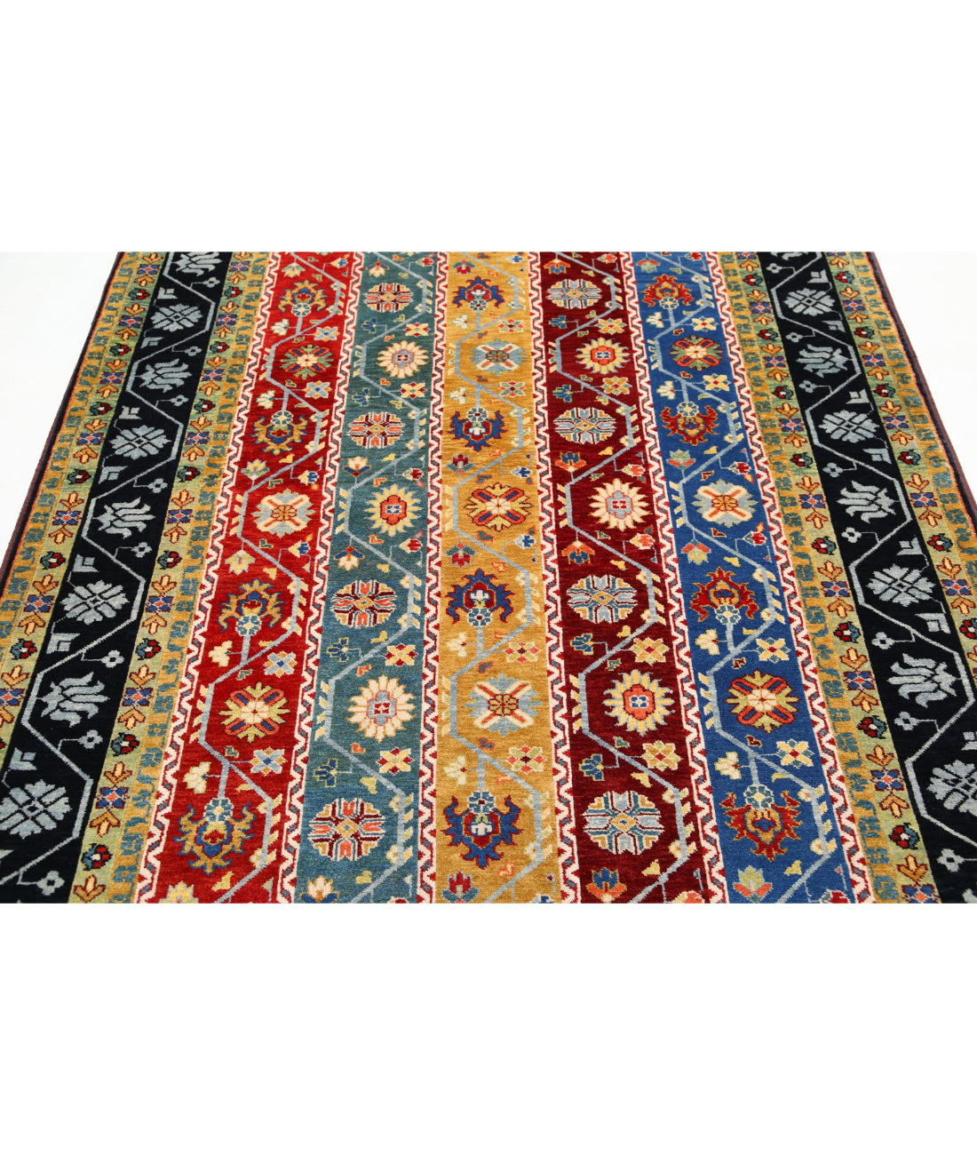 Shaal 5'1'' X 6'11'' Hand-Knotted Wool Rug 5'1'' x 6'11'' (153 X 208) / Multi / Multi