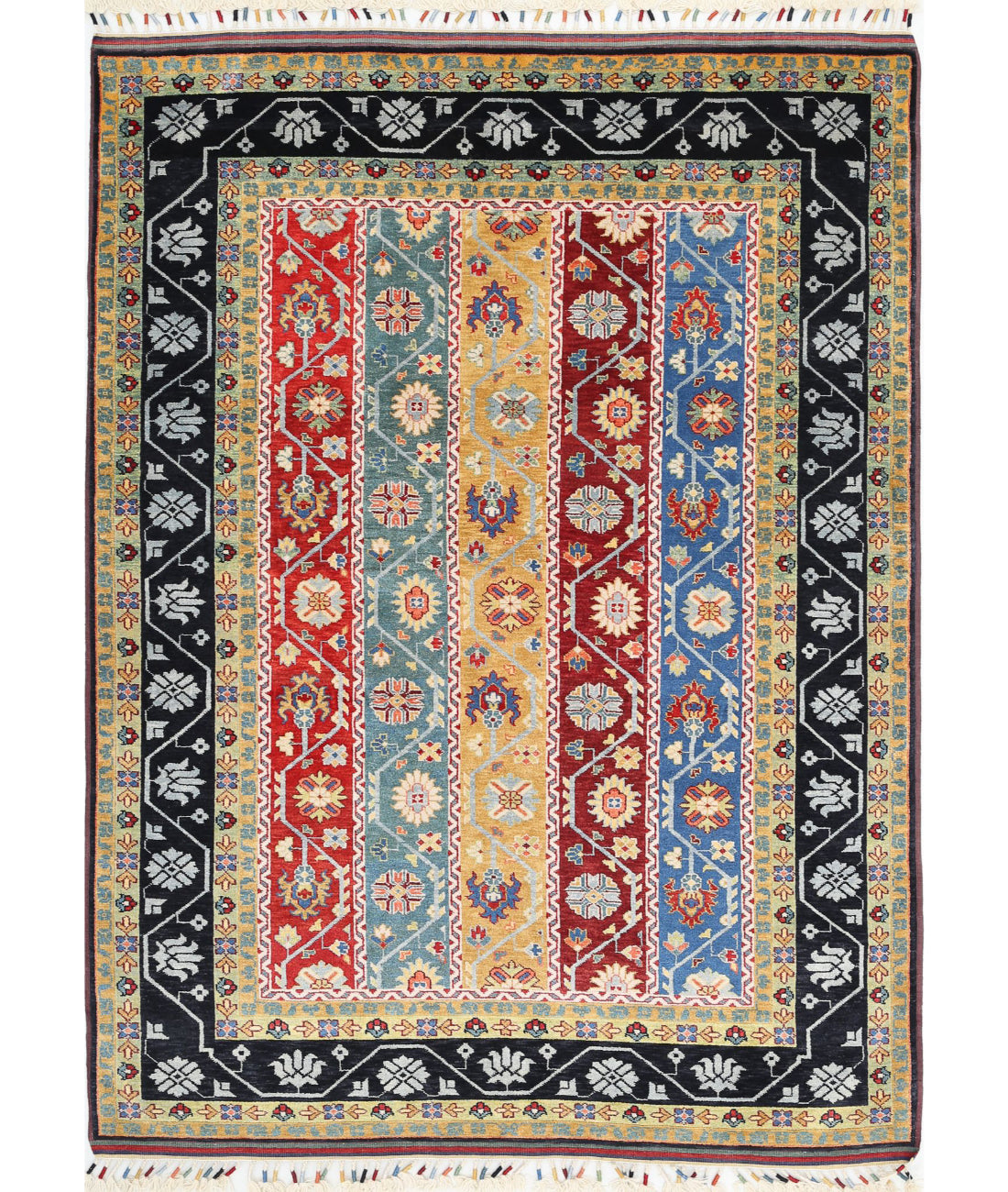 Shaal 5'1'' X 6'11'' Hand-Knotted Wool Rug 5'1'' x 6'11'' (153 X 208) / Multi / Multi