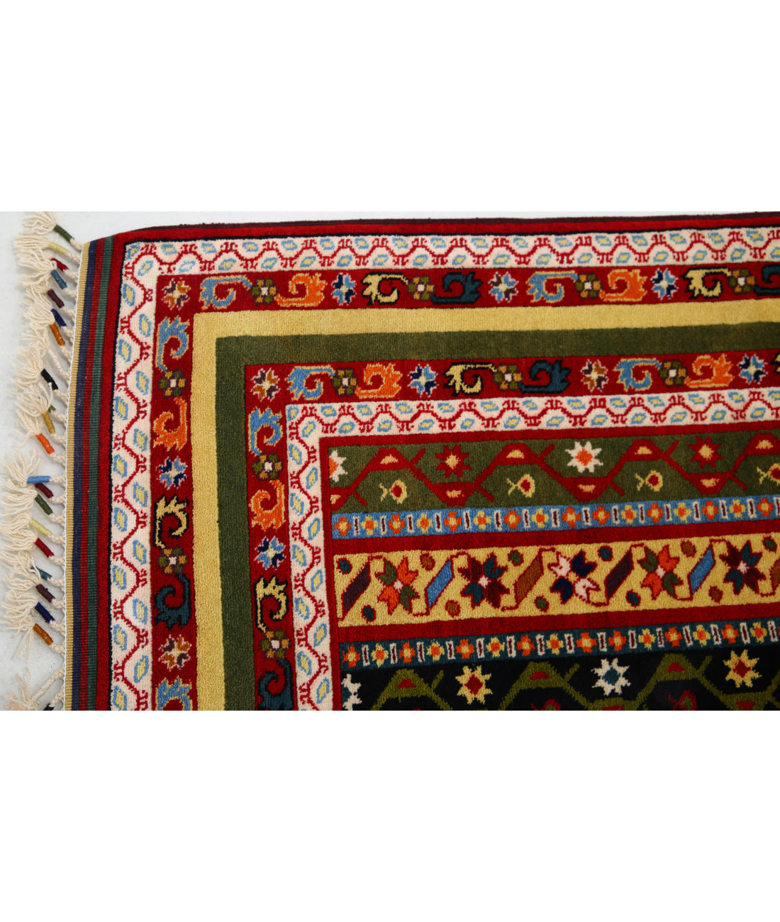 Shaal 4'5'' X 6'2'' Hand-Knotted Wool Rug 4'5'' x 6'2'' (133 X 185) / Multi / Multi