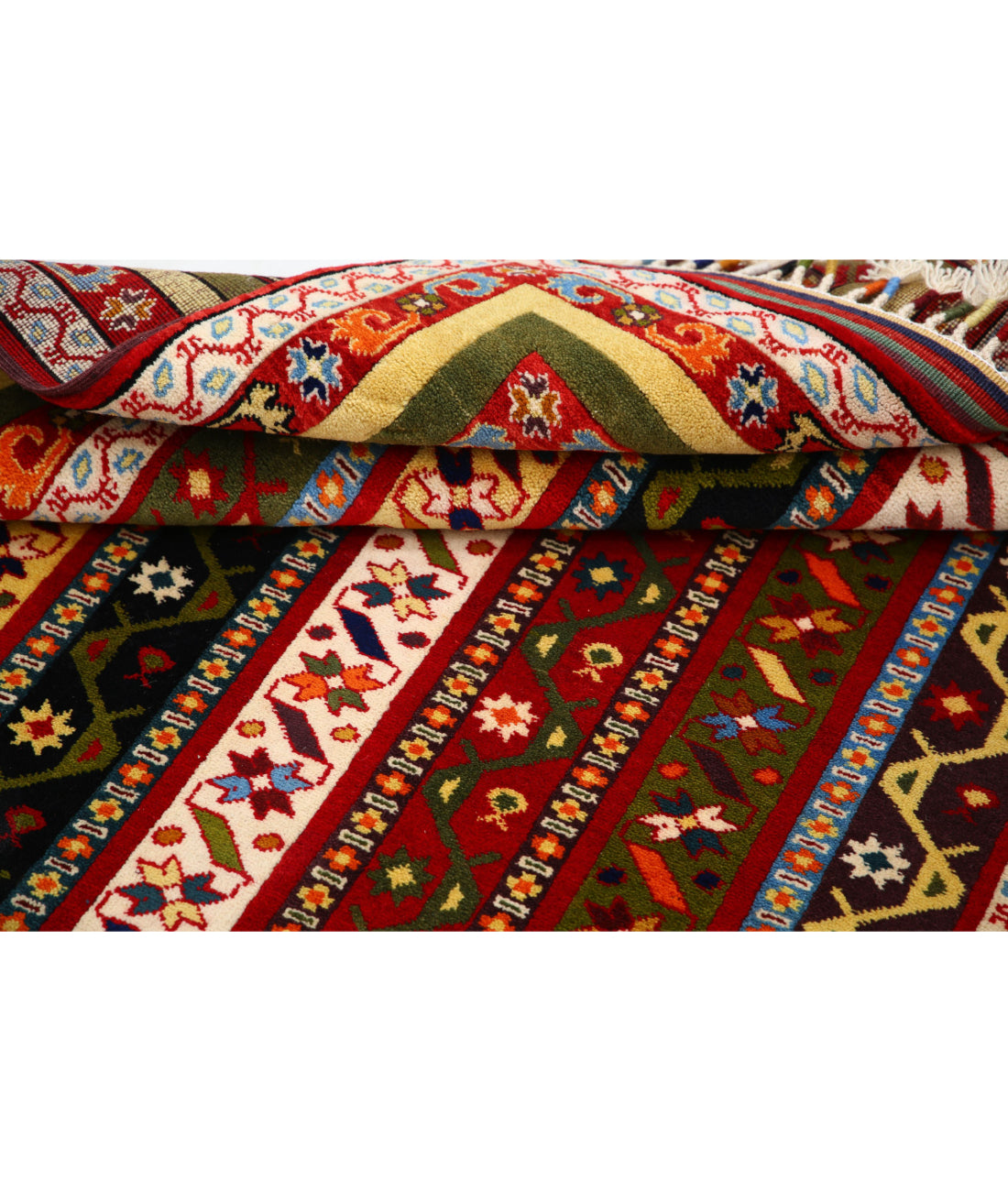 Shaal 4'5'' X 6'2'' Hand-Knotted Wool Rug 4'5'' x 6'2'' (133 X 185) / Multi / Multi