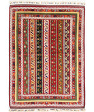 Shaal 4'5'' X 6'2'' Hand-Knotted Wool Rug 4'5'' x 6'2'' (133 X 185) / Multi / Multi